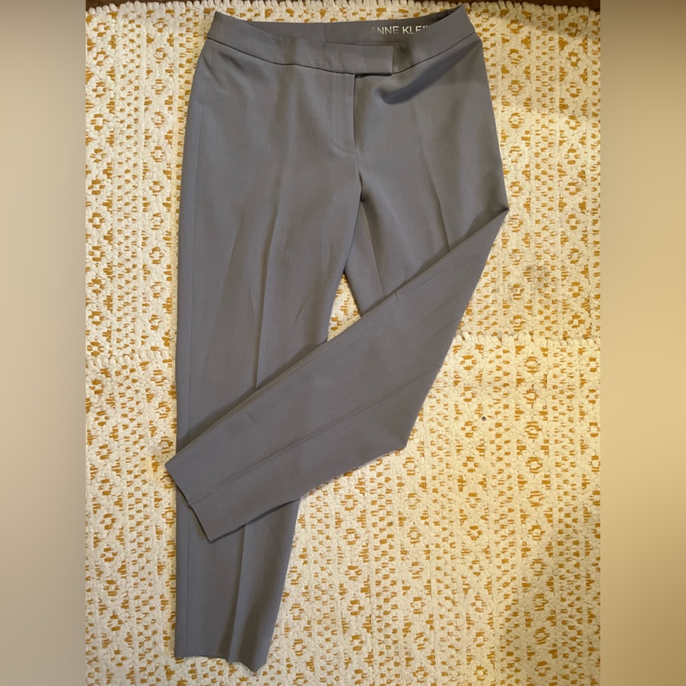 Anne Klein blue steel straight leg trouser